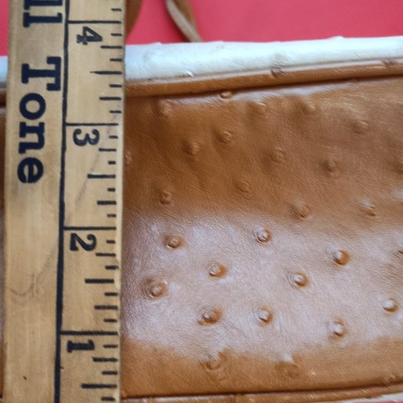 Laura Scott hand / shoulder bag / purse cream with brawn design - Picture 10 of 10